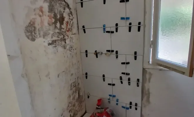 Pose de carrelage dans une salle de bain à Nice, Cagnes-sur-Mer, WK RENOV