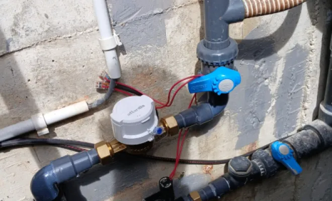 Compteur d'eau et electrovanne 